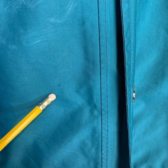 LL Bean Turquoise Raincoat with Wool liner - Picture 11 of 11